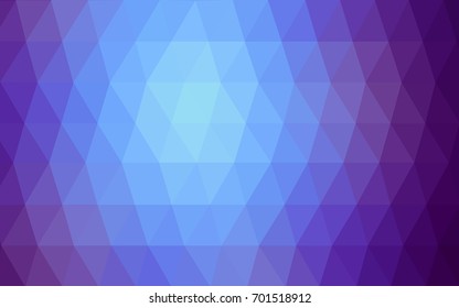 Dark Pink, Blue vector modern geometrical abstract background. Texture, new background. Geometric background in Origami style with gradient. 