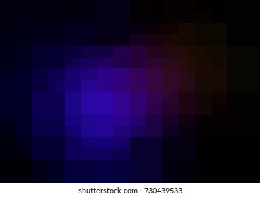 Dark Pink, Blue vector modern geometrical abstract background. Texture template. Geometric pattern in Origami style with gradient. 