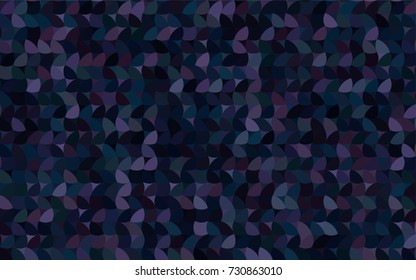 Dark Pink, Blue vector modern geometrical circle abstract background. Dotted texture template. Geometric pattern in halftone style with gradient. 