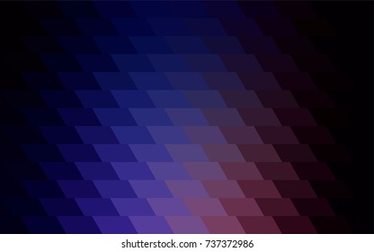 Dark Pink, Blue vector modern geometrical background. Abstract template. Geometric pattern in square style with gradient.
