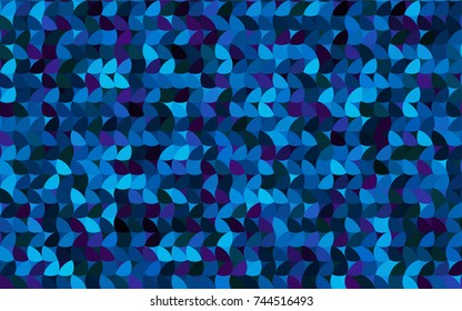 Dark Pink, Blue vector modern geometrical circle abstract background. Dotted texture template. Geometric pattern in halftone style with gradient. 