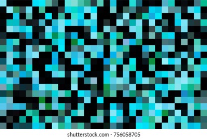 Dark Pink, Blue vector modern geometrical background. Abstract template. Geometric pattern in square style with gradient.