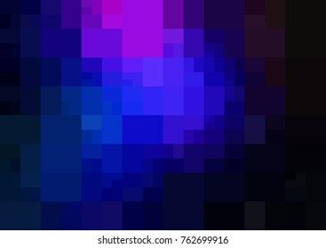 Dark Pink, Blue vector modern geometrical abstract background. Texture template. Geometric pattern in Origami style with gradient. 
