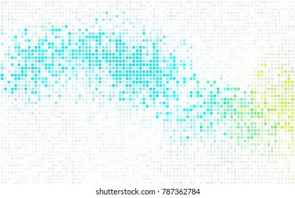 Dark Pink, Blue vector modern geometrical background. Abstract template. Geometric pattern in square style with gradient.