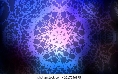 Dark Pink, Blue vector natural abstract background. Sketchy doodles drawn by child on blurred background. The template can be used as a background for cell phones.