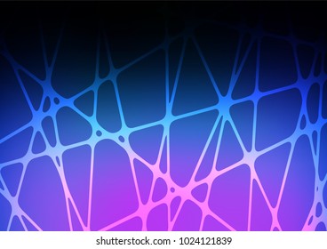 Dark Pink, Blue vector natural elegant pattern. Ethnic elegant natural pattern with gradient. The template can be used as a background for cell phones.