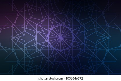 Dark Pink, Blue vector natural elegant template. Doodles created by child on blurred abstract background with gradient. The textured pattern can be used for website.