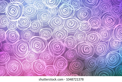 Dark Pink, Blue vector natural elegant pattern. Decorative shining illustration with doodles on abstract template. The pattern can be used for wallpapers and coloring books.
