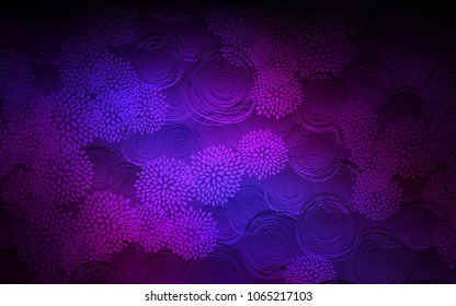 Dark Pink, Blue vector natural elegant template. Decorative shining illustration with doodles on abstract template. The completely new template can be used for your brand book.