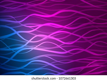 Dark Pink, Blue vector natural abstract background. Decorative shining illustration with doodles on abstract template. The pattern can be used for heads of websites and designs.