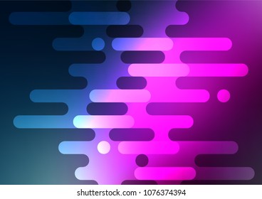 Dark Pink, Blue vector natural elegant template. Blurred decorative design in Indian style with Zen tangles. A completely new design for your business.