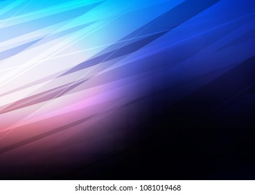 Dark Pink, Blue vector natural elegant background. Ethnic elegant natural pattern with gradient. Hand painted design for web, leaflet, textile.