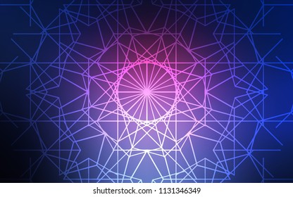 Dark Pink, Blue vector natural elegant pattern. Colorful illustration in abstract style with doodles created by child. The completely new template can be used for your brand book.