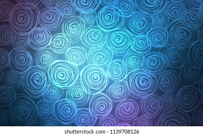 Dark Pink, Blue vector natural abstract pattern. Brand-new colored illustration in blurry style with roses. Brand-new style for your business design.