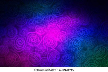 Dark Pink, Blue vector natural abstract design. Roses on elegant natural pattern with gradient. The textured pattern can be used for website.