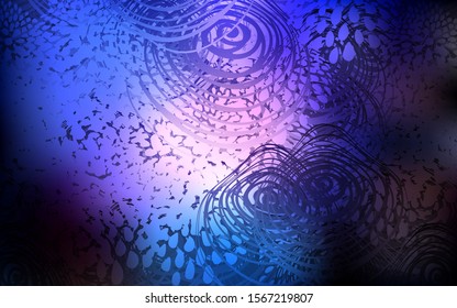 Dark Pink, Blue vector natural elegant artwork. Colorful abstract illustration with flowers in doodle style. The template can be used as a background for cell phones.