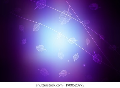 Dark Pink, Blue vector natural artwork with trees, branches. Colorful illustration in doodle style with flowers. Pattern for heads of websites, designs.