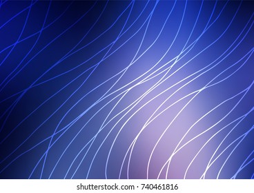 Dark Pink, Blue vector natural abstract background. Modern geometrical abstract illustration with doodles. A completely new template for your business design.