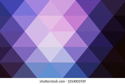 Dark Pink, Blue vector Pattern.  triangular template. Geometric sample. Repeating routine with triangle shapes. New texture for your design. Pattern can be used for background.