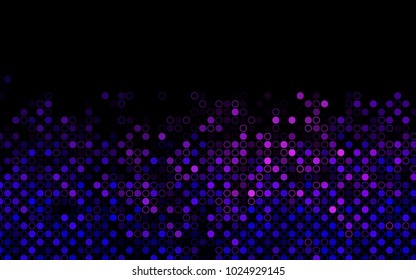 Dark Pink, Blue vector  pattern with spheres. Abstract illustration with colored bubbles in nature style. The pattern can be used for ads, leaflets of liquid.
