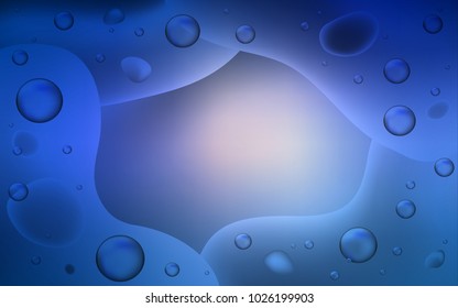 Dark Pink, Blue vector pattern with bubble shapes. Blurred geometric sample with gradient bubbles.  New composition for your brand book.