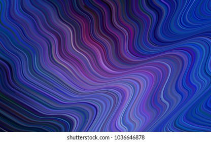 Dark Pink, Blue vector pattern with liquid shapes. Colorful illustration in abstract memphis style with gradient. Pattern for your business design.