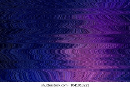 Dark Pink, Blue vector pattern with bent ribbons. Shining illustration, which consist of blurred lines, circles. A completely new marble design for your business.
