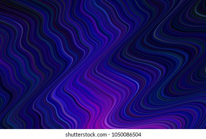 Dark Pink, Blue vector pattern with lines, ovals. Creative geometric illustration in marble style with gradient. The elegant pattern for brand book.