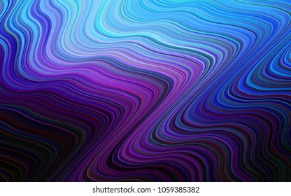 Dark Pink, Blue vector pattern with bubble shapes. Shining crooked illustration in marble style. Textured wave pattern for backgrounds.