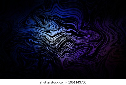 Dark Pink, Blue vector pattern with liquid shapes. Geometric illustration in marble style with gradient.  New composition for your brand book.