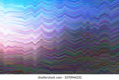 Dark Pink, Blue vector pattern with bubble shapes. Shining illustration, which consist of blurred lines, circles. Marble style for your business design.