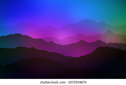 Dark Pink, Blue vector pattern with lamp shapes. A vague circumflex abstract illustration with gradient. A completely new template for your business design.