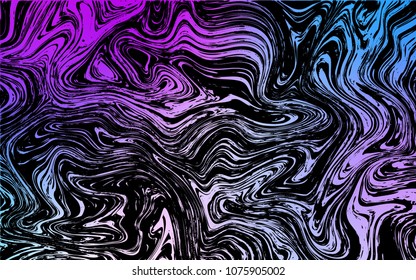 Dark Pink, Blue vector pattern with lava shapes. Shining crooked illustration in marble style. The template for cell phone backgrounds.