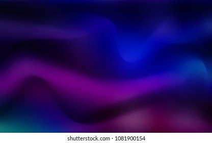 Dark Pink, Blue vector pattern with lava shapes. Blurred geometric sample with gradient bubbles.  Marble style for your business design.