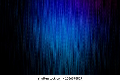 Dark Pink, Blue vector pattern with lamp shapes. Shining illustration, which consist of blurred lines, circles. A new texture for your  ad, booklets, leaflets.