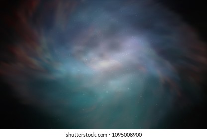 Dark Pink, Blue vector pattern with night sky stars. Glitter abstract illustration with colorful cosmic stars. Pattern for astronomy websites.
