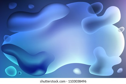 Dark Pink, Blue vector pattern with lava shapes. A completely new color illustration in memphis style. The template for cell phone backgrounds.