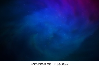 Dark Pink, Blue vector pattern with night sky stars. Shining colored illustration with bright astronomical stars. Pattern for astrology websites.