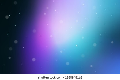Dark Pink, Blue vector pattern with spheres. Beautiful colored illustration with blurred circles in nature style. Pattern can be used as texture of wallpapers.