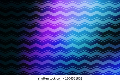 Dark Pink, Blue vector pattern with sharp lines. Blurred decorative design in simple style with lines. Pattern for ad, booklets, leaflets.