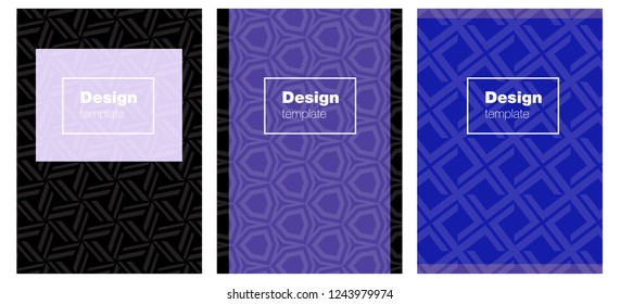 Dark Pink, Blue vector pattern for magazines. Abstract booklet on colored background with gradient. Pattern notebooks, journals.