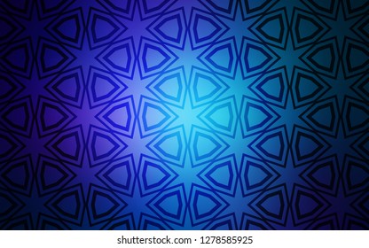 Dark Pink, Blue vector pattern with christmas stars. Shining colored illustration with stars. Pattern for wrapping gifts.