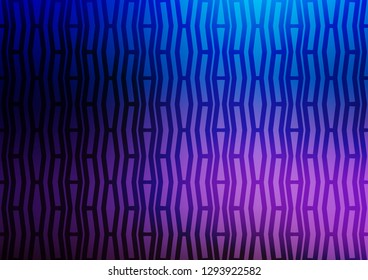 Dark Pink, Blue vector pattern with narrow lines. Shining colored illustration with narrow lines. The template can be used as a background.