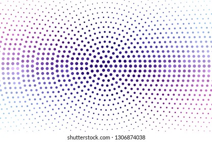 Dark Pink, Blue vector  pattern with spheres. Blurred bubbles on abstract background with colorful gradient. Pattern for textures of wallpapers.