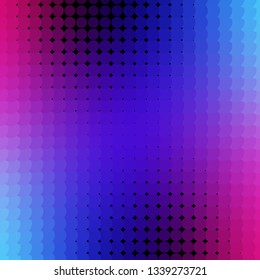 Dark Pink, Blue vector pattern with circles. Illustration with set of shining colorful abstract spheres. Pattern for booklets, leaflets.