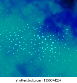 Dark Pink, Blue vector pattern with abstract stars. Blur decorative design in simple style with stars. Pattern for websites, landing pages.