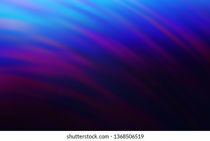 Dark Pink, Blue vector pattern with bent lines. A sample with colorful lines, shapes. Abstract design for your web site.