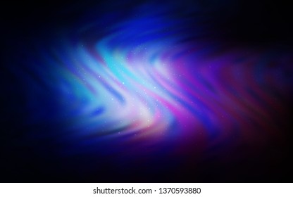 Dark Pink, Blue vector pattern with night sky stars. Modern abstract illustration with Big Dipper stars. Pattern for futuristic ad, booklets.