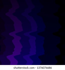 Dark Pink, Blue vector pattern with curved lines. Abstract gradient illustration with wry lines. Design for your business promotion.