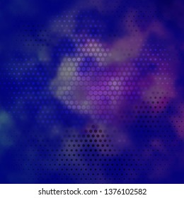 Dark Pink, Blue vector pattern with circles. Abstract illustration with colorful spots in nature style. Pattern for booklets, leaflets.